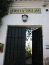 the entrance to the house from the street